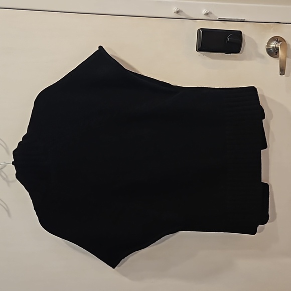 Michael Kors Collection Black 100% Cashmere Wrapped Cardigan M NWOT - Picture 4 of 7